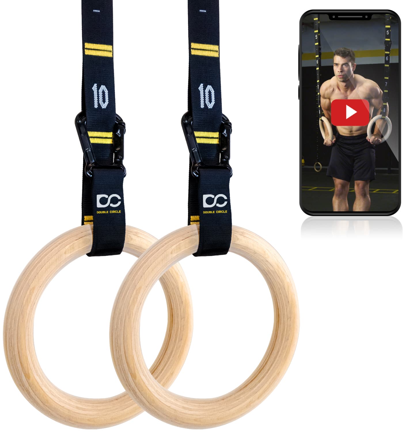 Gymnastic Rings And Straps 1.1″
