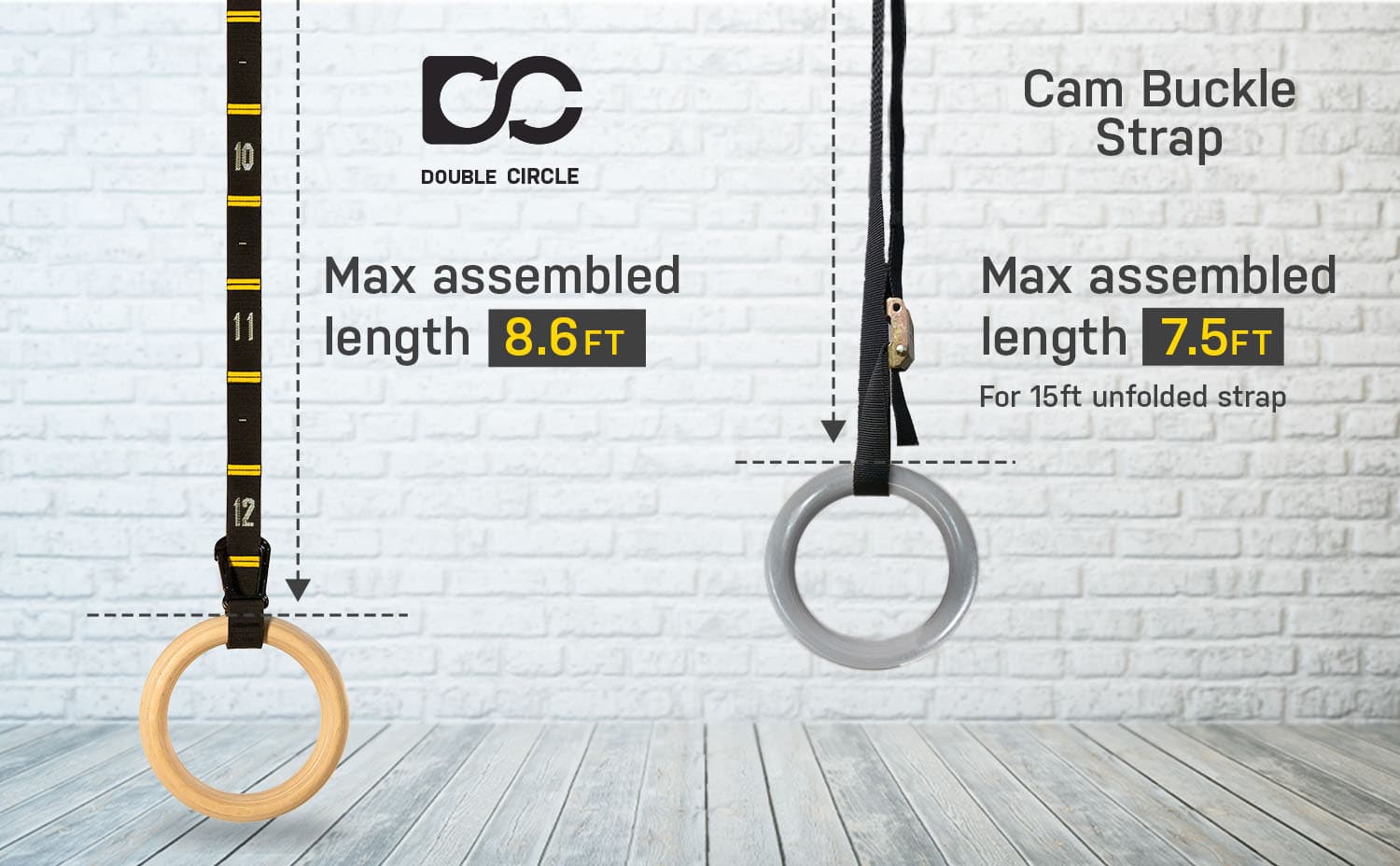 Gymnastic Rings And Straps 1.25″