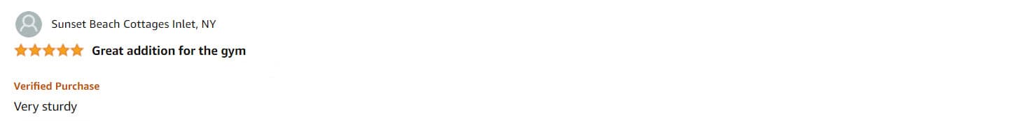 Customer review 1
