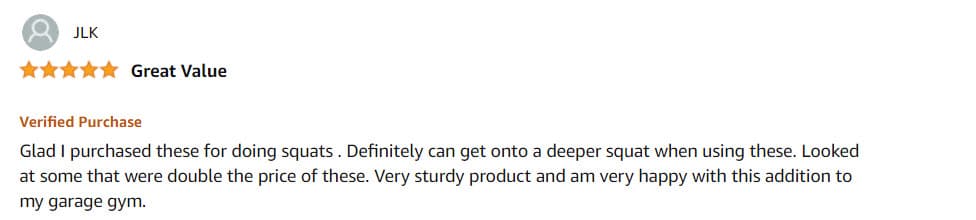 Customer review 1