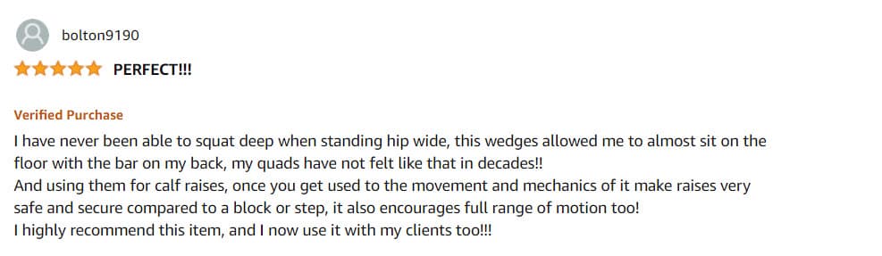 Customer review 5