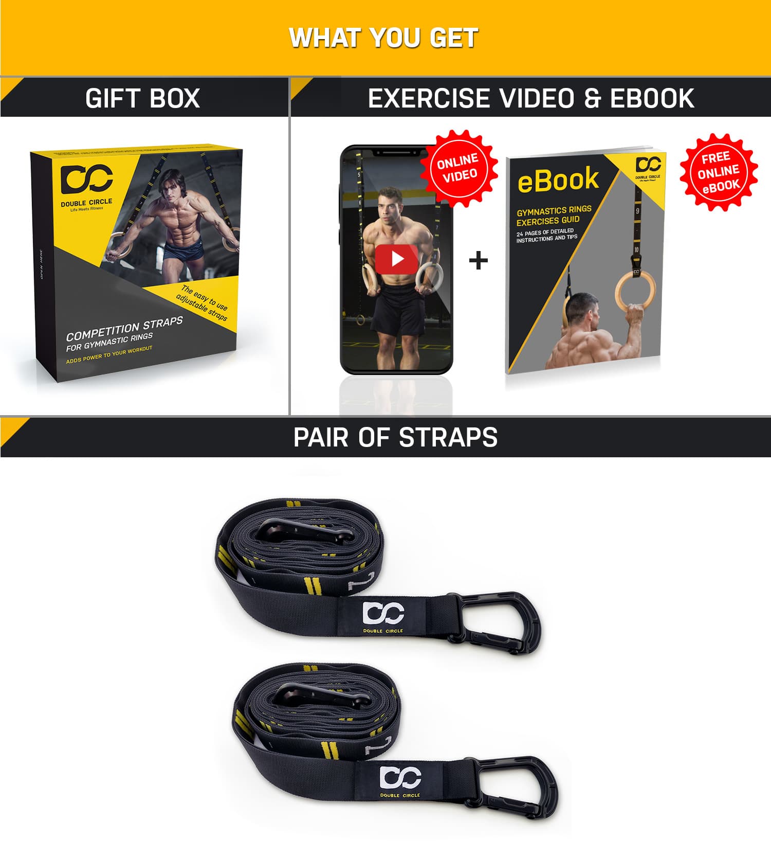 Competition Straps For Gymnastic Rings